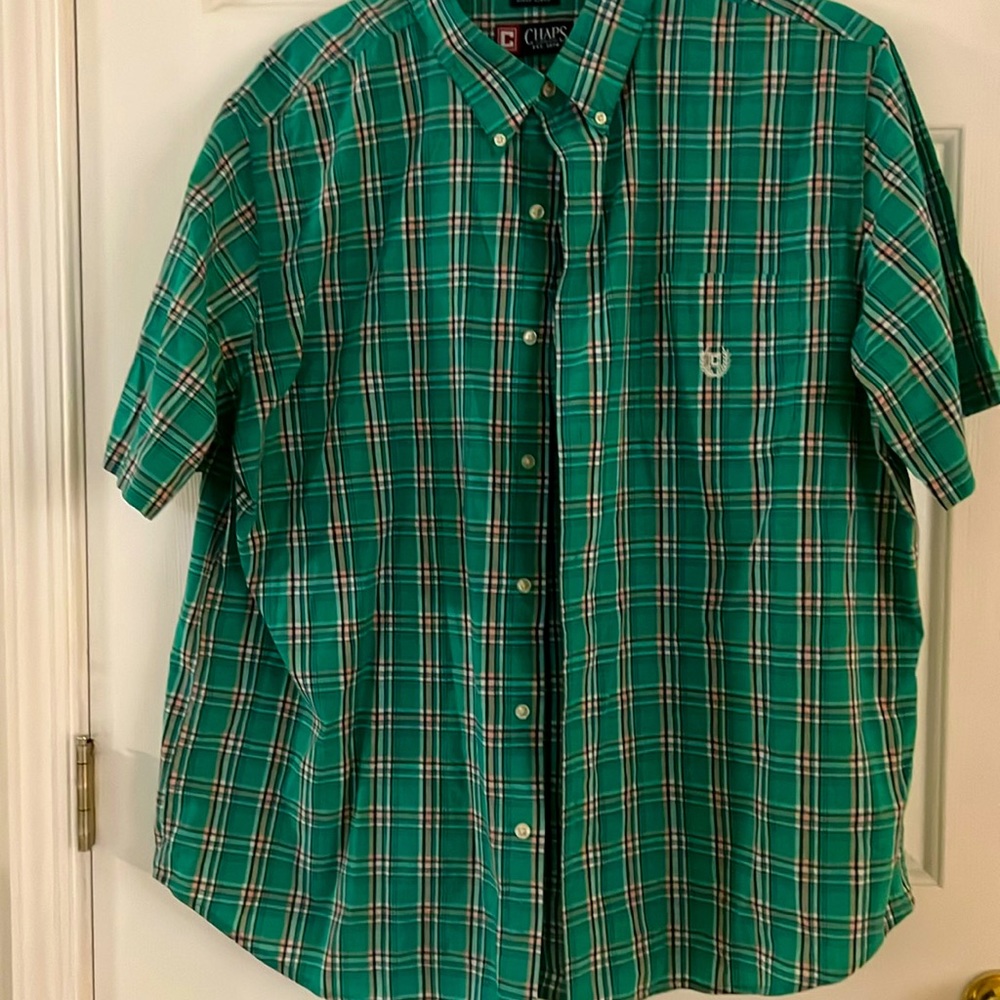 Men Chaps Plaid Shirt Size XXL